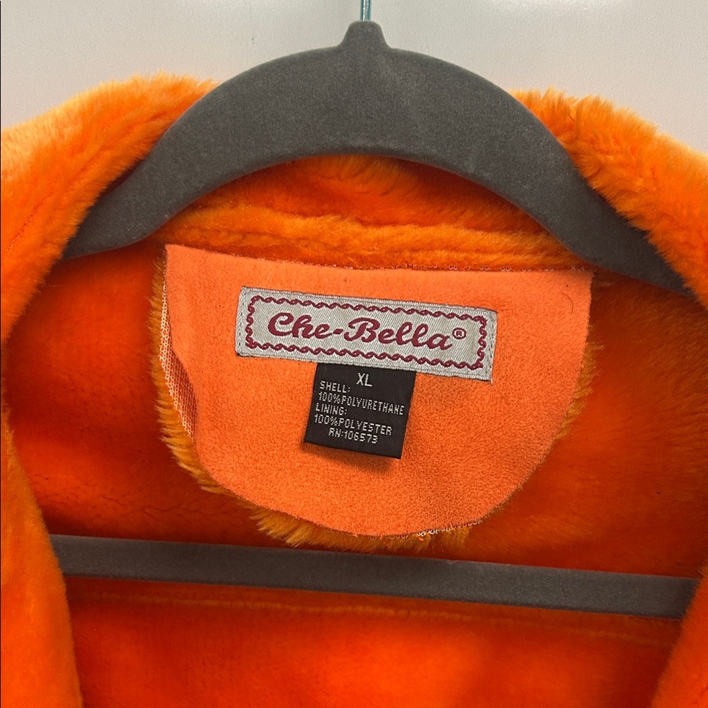 Cozy Orange Teddy Jacket - Picture 2 of 5